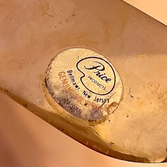 Vintage Pair 5in Solid Brass Seashells Book Ends Sculptures Decor - Picture 6 of 6